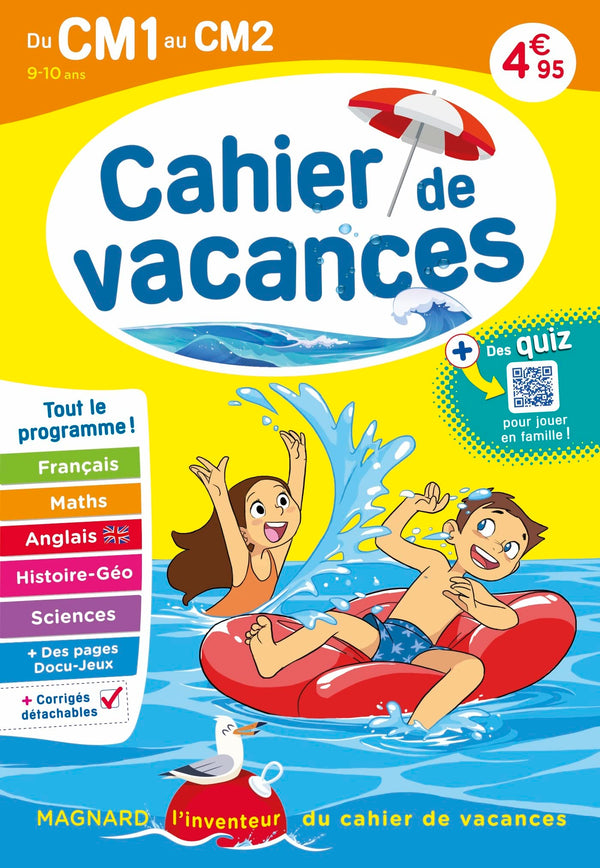 Cahier de vacances 2025, du CM1 vers le CM2 9-10 ans: Magnard, l’inventeur du cahier de vacances