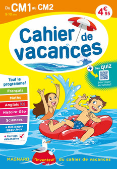 Cahier de vacances 2024, du CM1 vers le CM2 9-10 ans: Magnard, l’inventeur du cahier de vacances