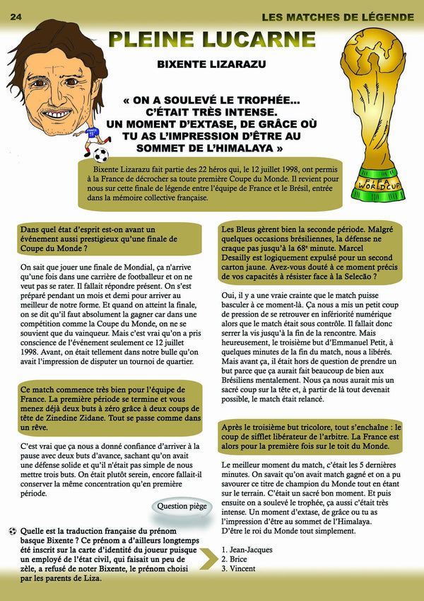 CAHIER DE VACANCES SPECIAL COUPE DU MONDE