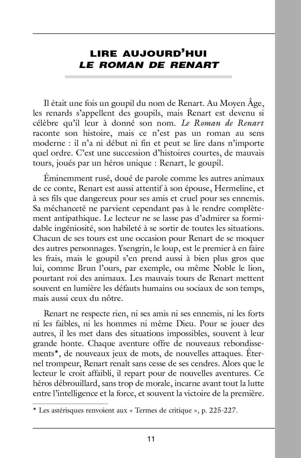 Classiques Bordas - Le Roman de Renart