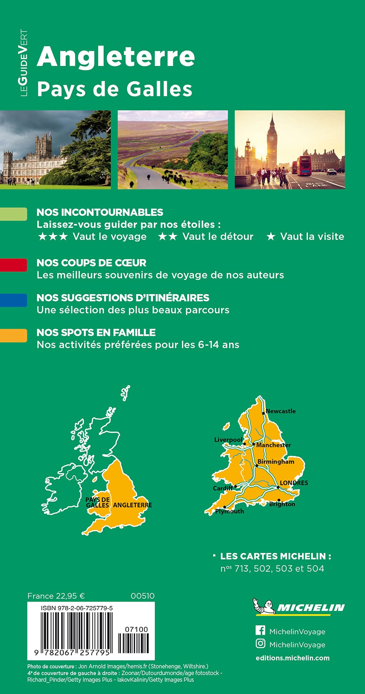 Guide Vert Angleterre, Pays de Galles