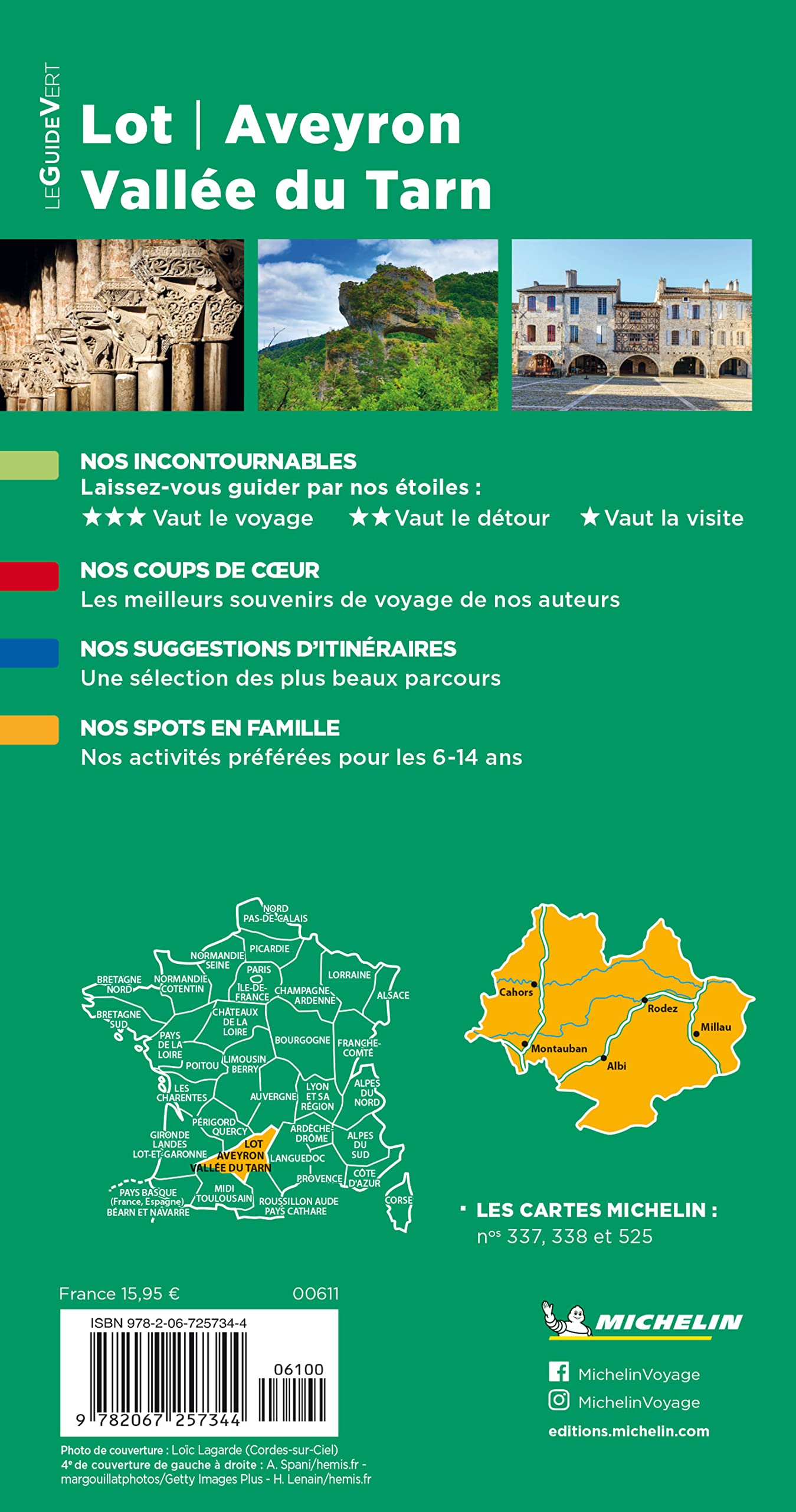 Guide Vert Lot, Aveyron, Vallée du Tarn