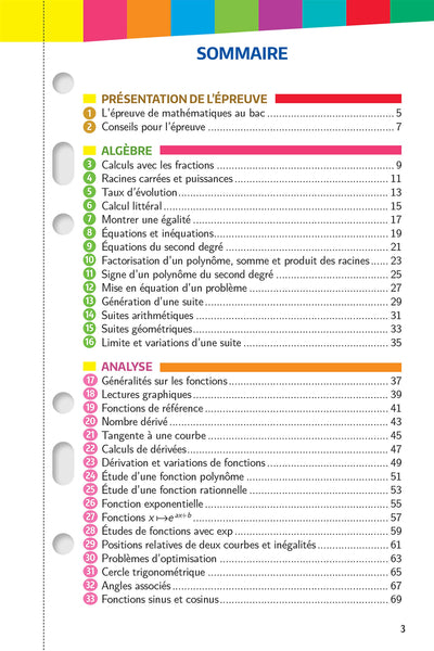 Mes années Bac - Fiches spécialité Maths 1re