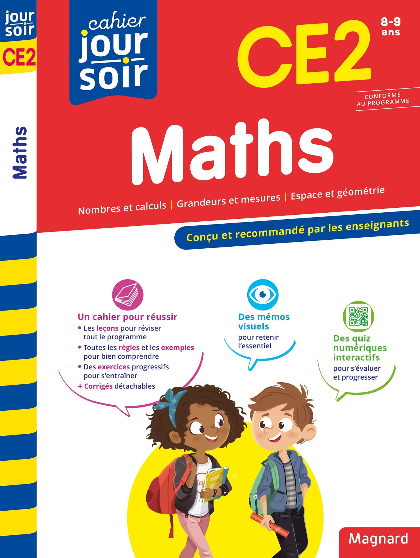 Maths CE2 - Cahier Jour Soir: Conçu et recommandé par les enseignants