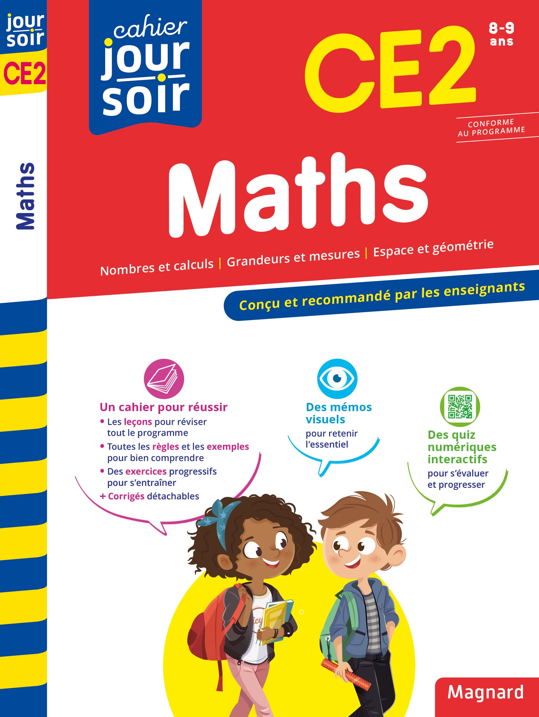 Maths CE2 - Cahier Jour Soir: Conçu et recommandé par les enseignants
