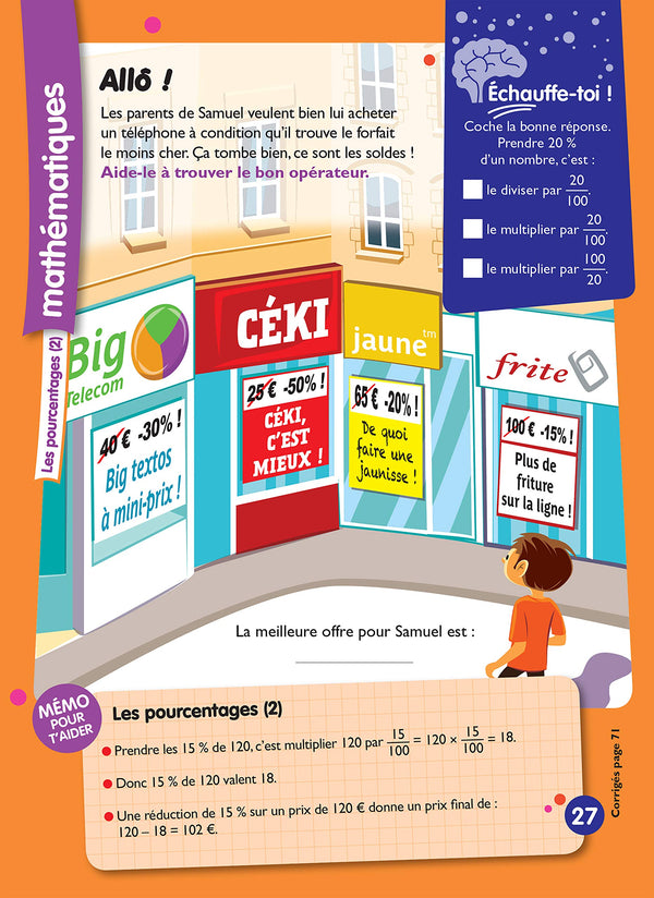 Réviser en vacances de la 6e à la 5e