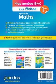 Mes années Bac - Fiches spécialité Maths 1re