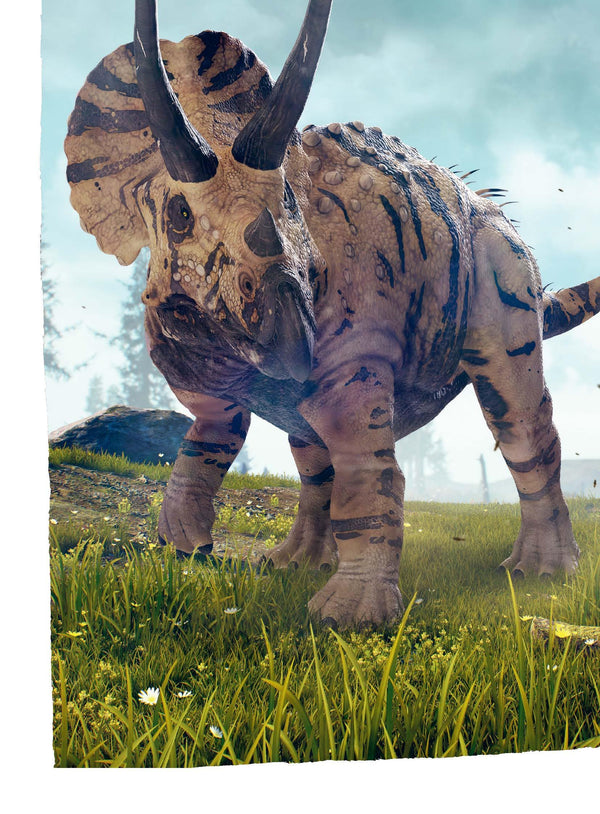 Un jeune tricératops téméraire