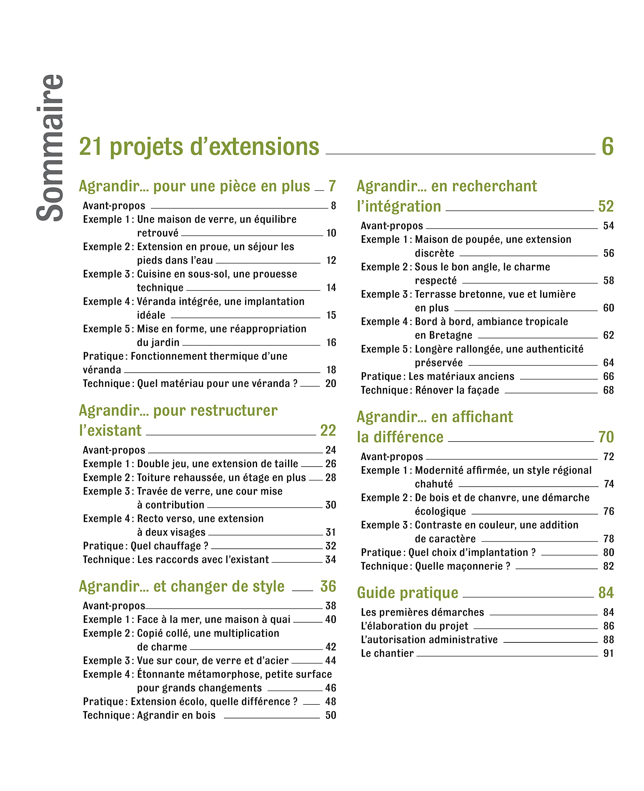 Solutions d'agrandissement et d'extension