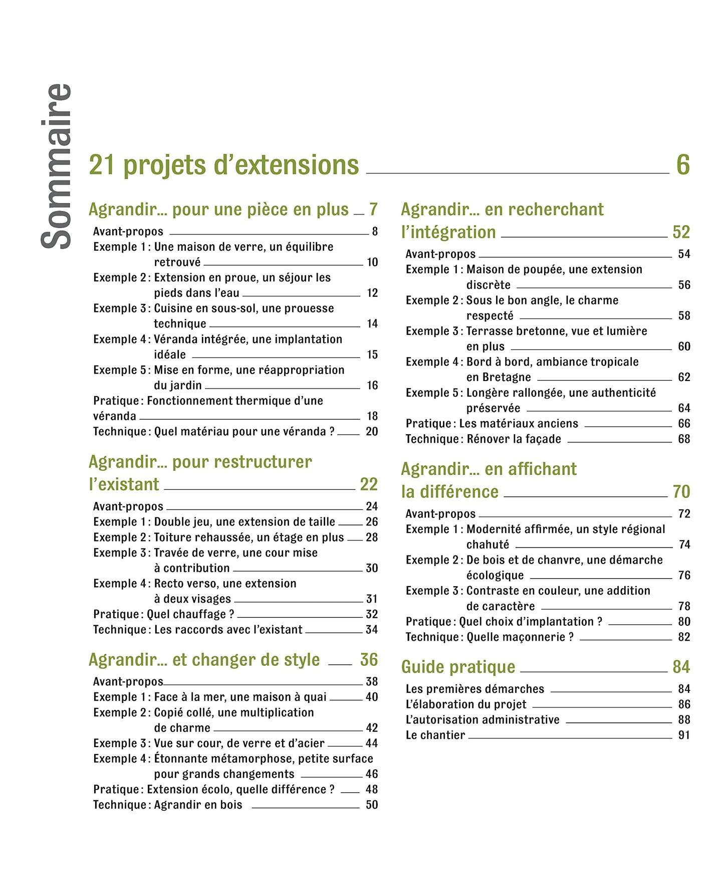 Solutions d'agrandissement et d'extension