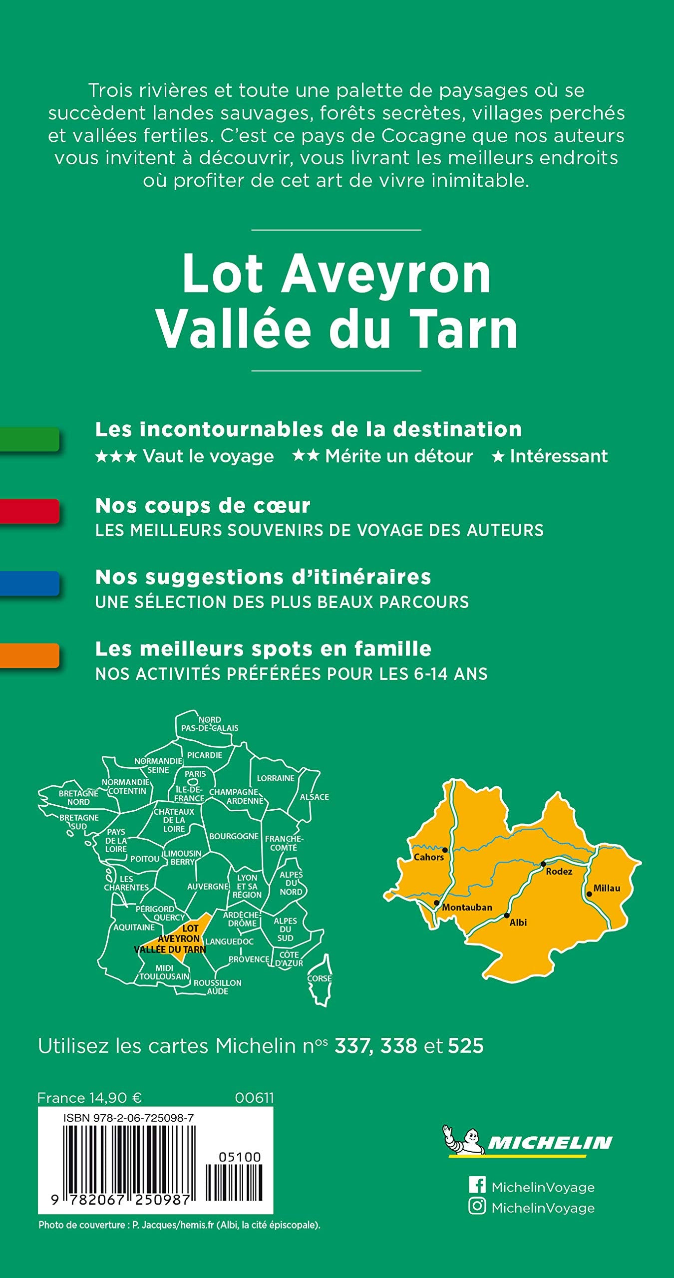 Guide Vert Lot Aveyron Vallée du Tarn