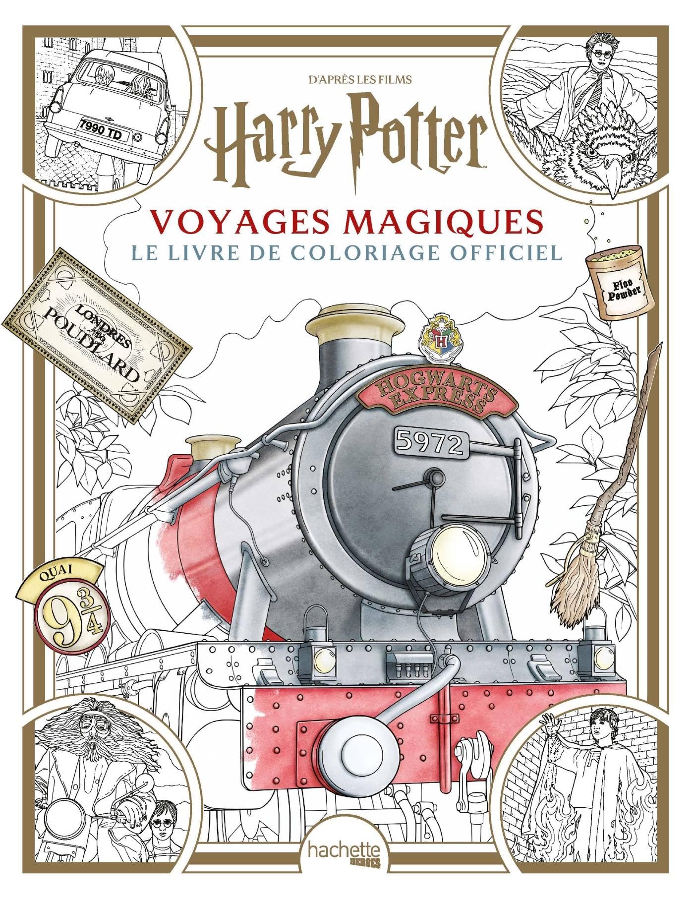 Coloriage Harry Potter - Voyages Magiques: Le livre de coloriage officiel