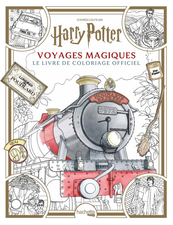 Coloriage Harry Potter - Voyages Magiques: Le livre de coloriage officiel