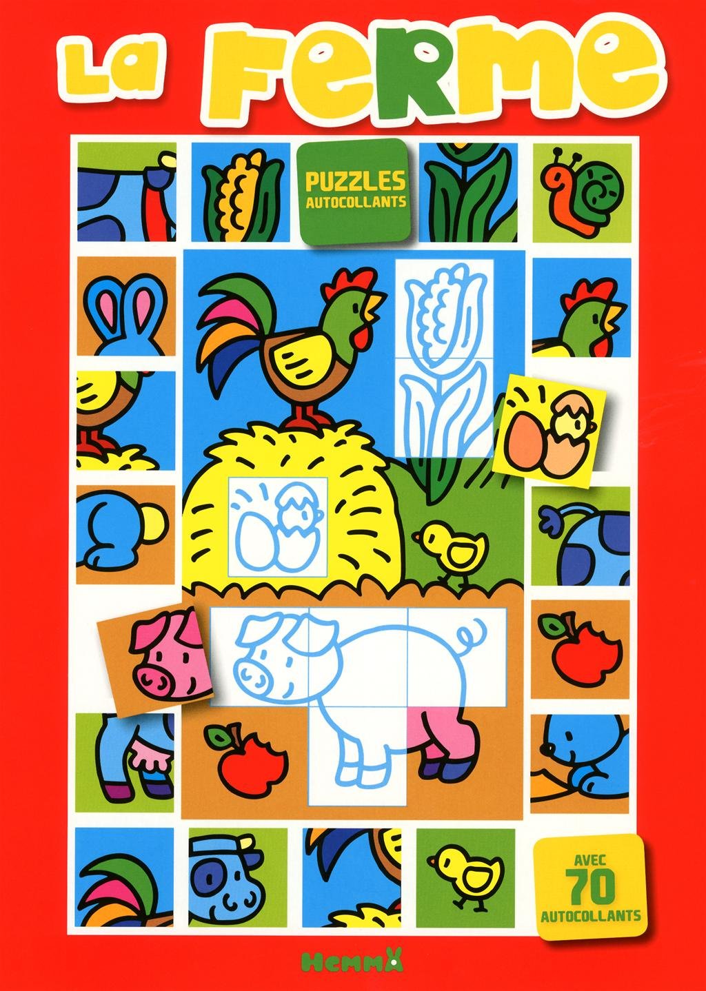 La ferme puzzles autocollants