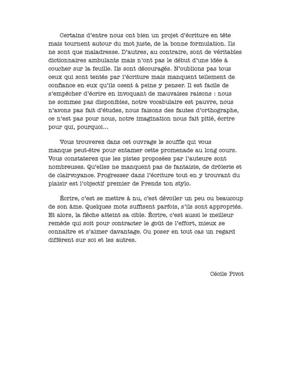 Prends ton stylo: Petites activités pour muscler ta créativité et booster ton imagination