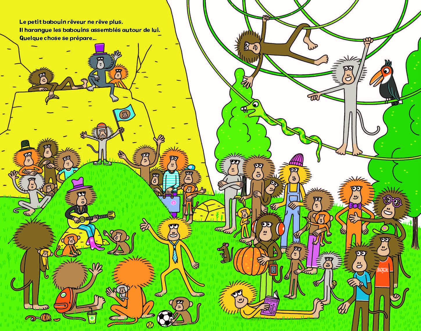 La grande évasion des babouins: Un livre à compter