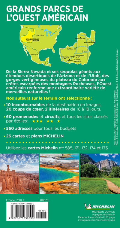 Guide Vert Grands Parcs de l'Ouest américain