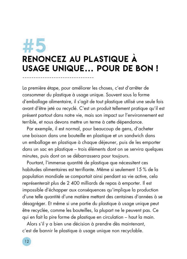 Se libérer du plastique: 100 astuces simples et efficaces pour préserver la planète