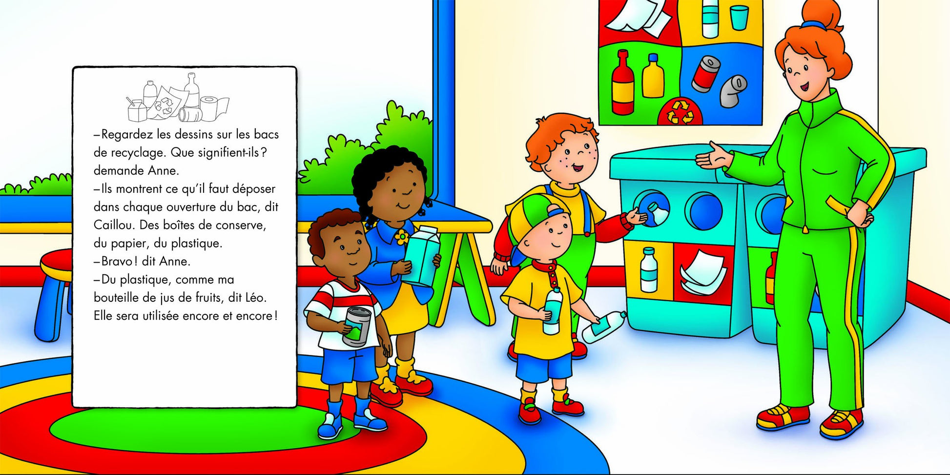 Caillou apprend à recycler