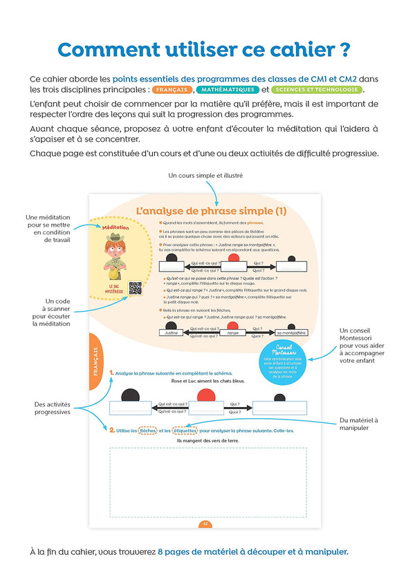 J'apprends facilement avec Montessori - CM1-CM2