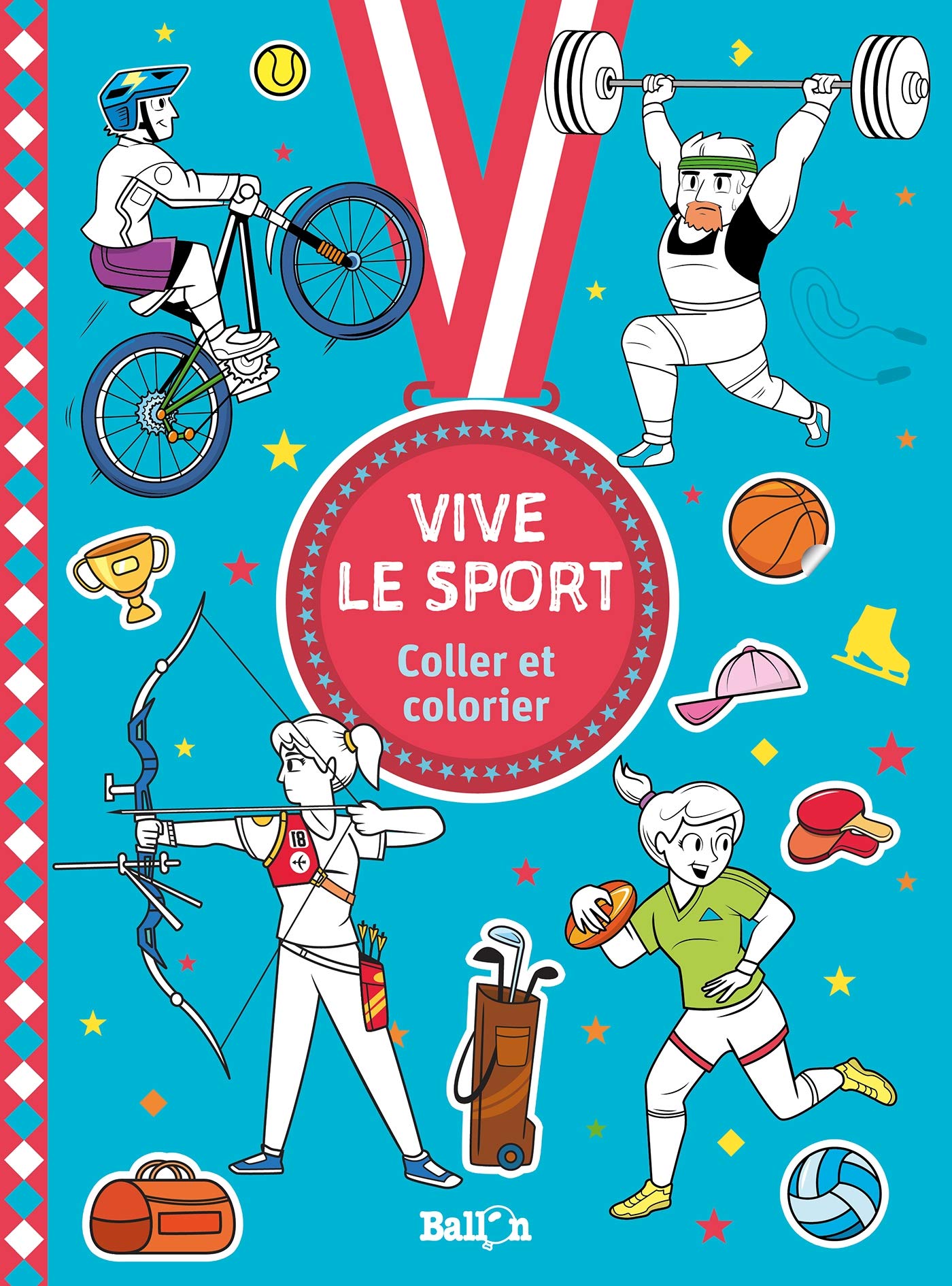 Sport : coller-colorier