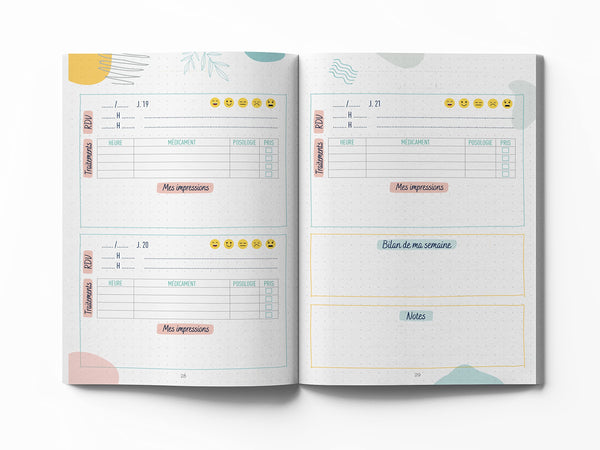 Mon carnet de FIV – journal de bord pour accompagner le parcours PMA (2 protocoles complets de FIV)