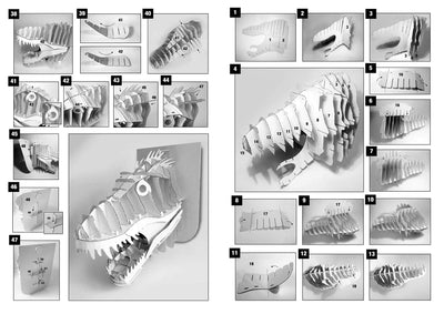 Crée ton T-Rex en 3D ! : Coffret avec 1 maquette et 1 livre de 32 pages pour tout savoir sur le T.Rex