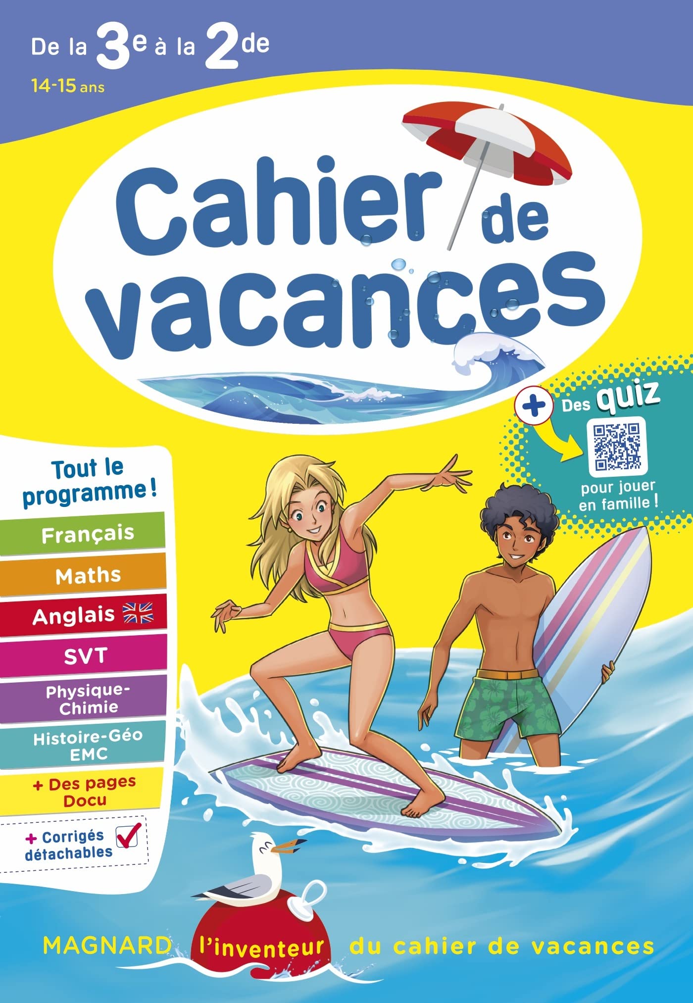 Cahier de vacances 2025, de la 3e vers la 2de: Magnard, l'inventeur des cahiers de vacances