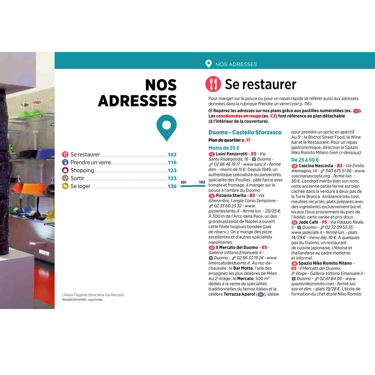 Guide Vert WE&GO Milan, Bergame et les lacs