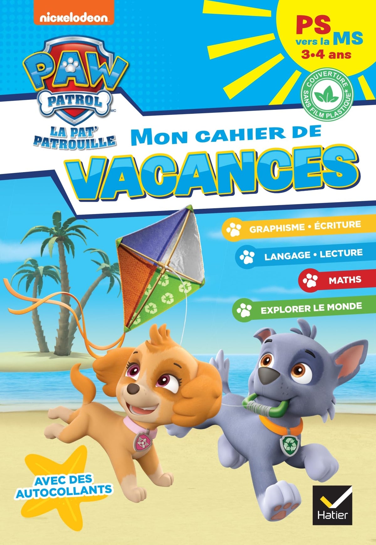 Cahier de vacances 2026 - Pat'Patrouille - PS vers la MS 3/4 ans