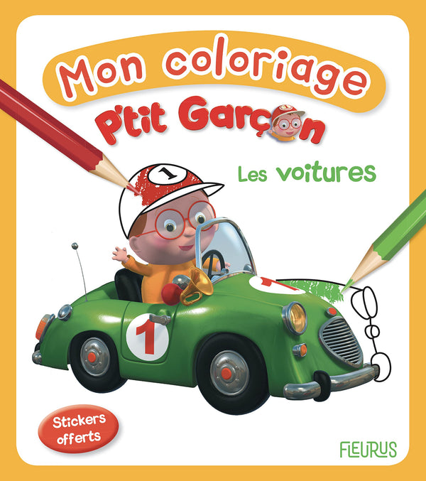 Mon coloriage p'tit garçon - Les voitures