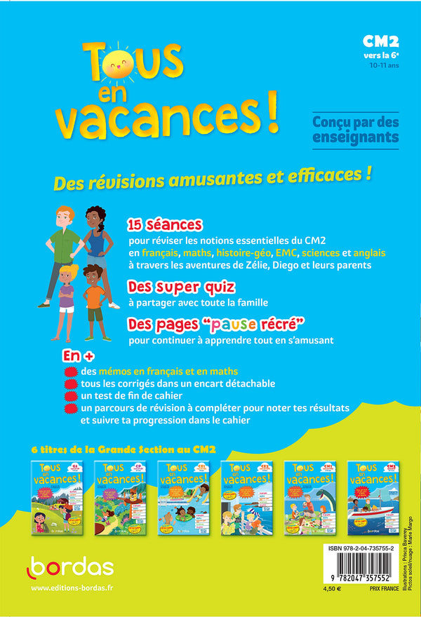 Tous en vacances ! Du CM2 à la 6e