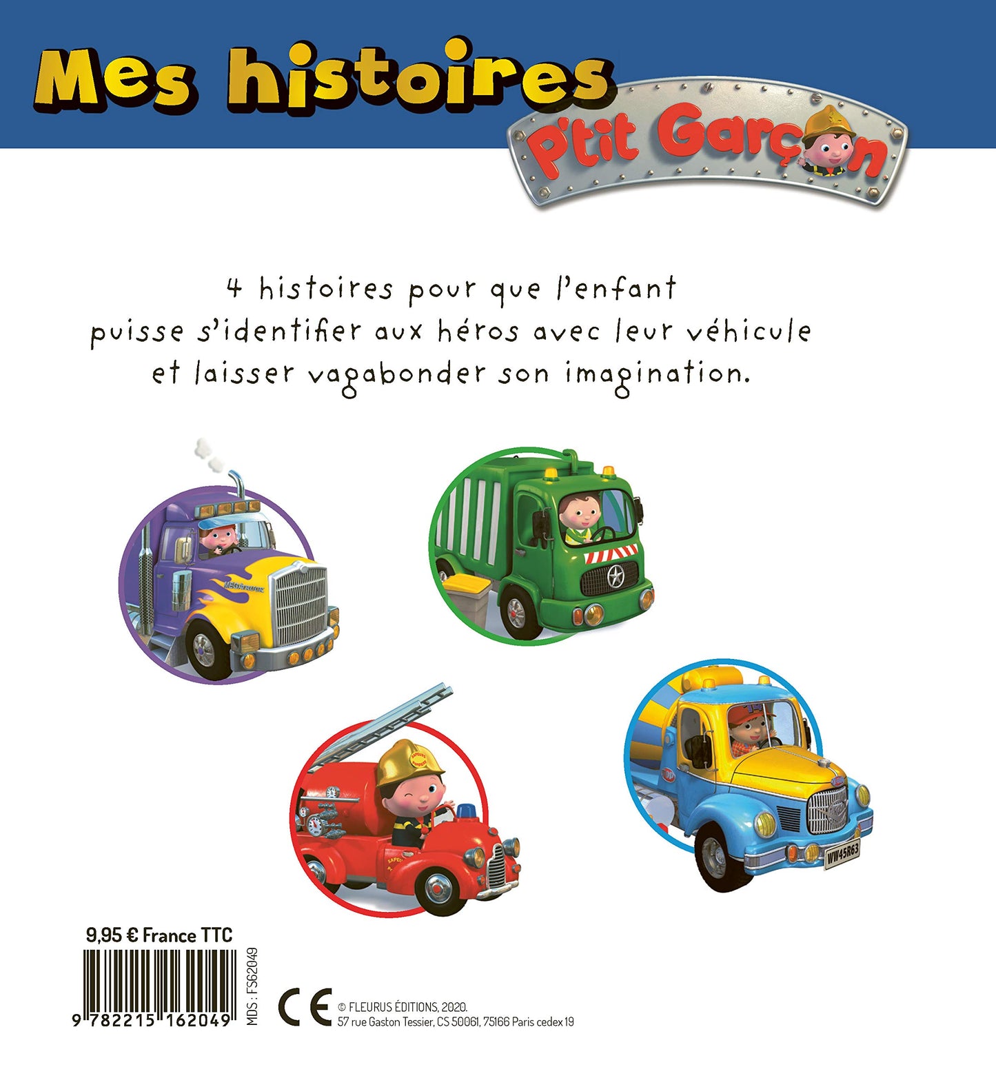 Mes histoires P'tit garçon - les camions