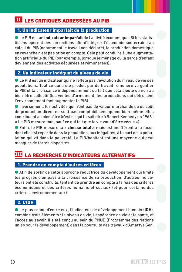 DéfiBac - Fiches de révision SES Terminale ES + OFFERT : vos fiches sur votre mobile