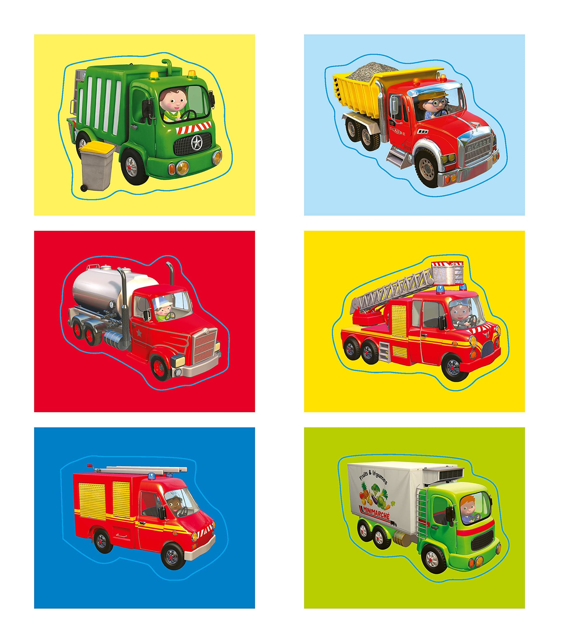 Mon coloriage p'tit garçon - Les camions