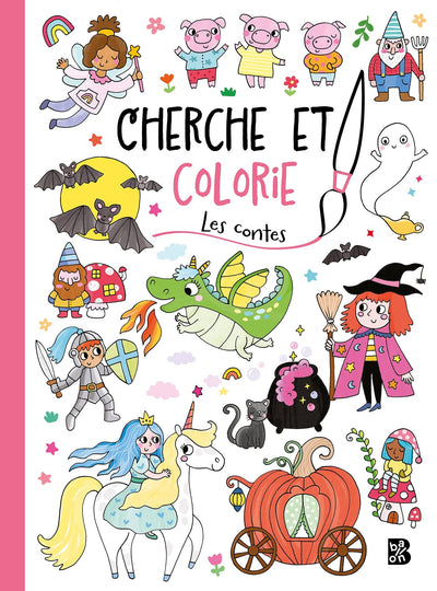 Cherche et colorie - Les contes