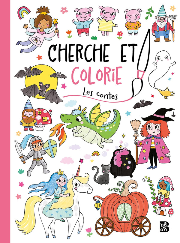 Cherche et colorie - Les contes