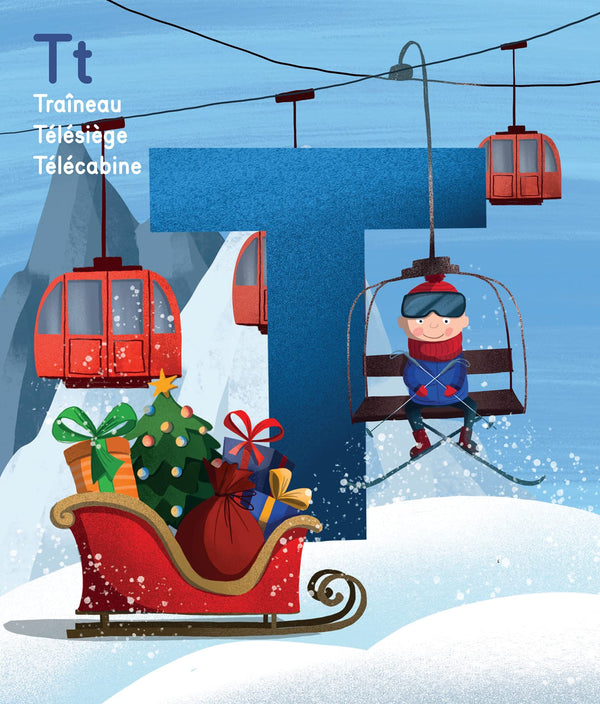 Mon abécédaire des 4 saisons à colorier : l'hiver