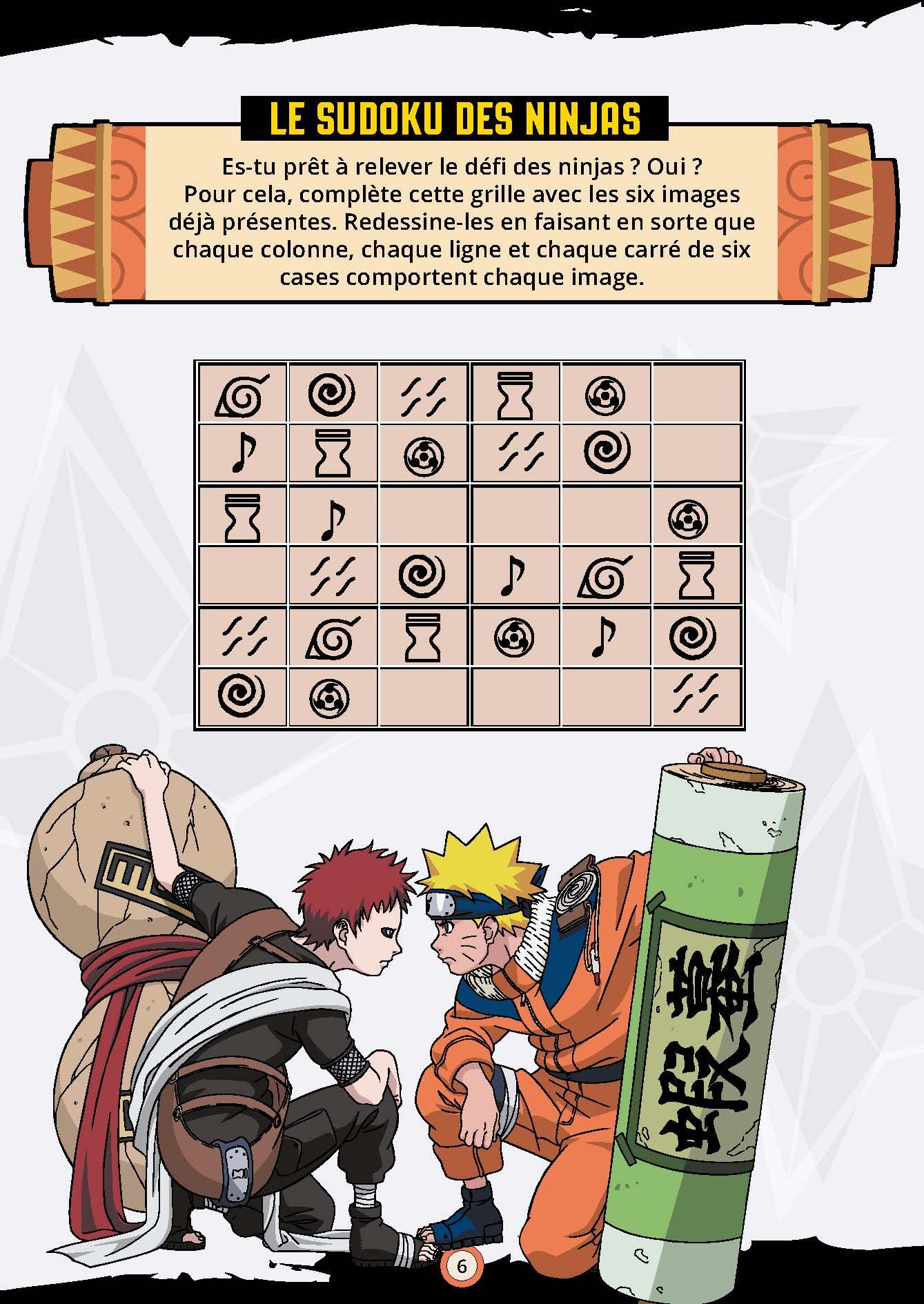 Bloc de jeux Naruto - Le combat des ninjas !