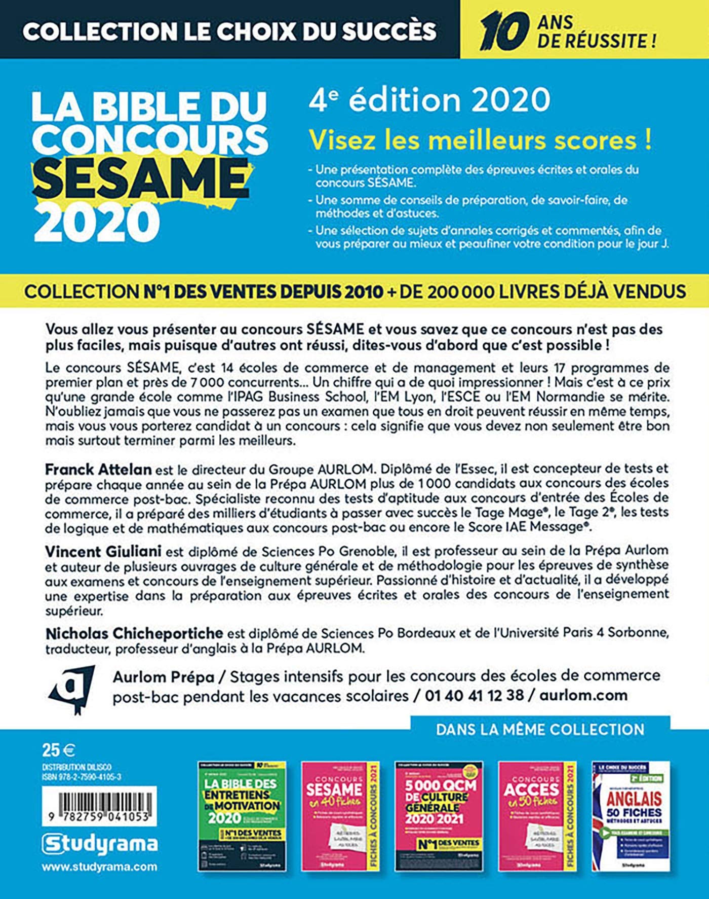 La bible du concours SESAME 2020