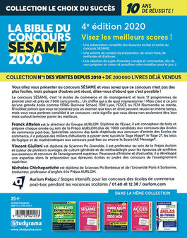 La bible du concours SESAME 2020