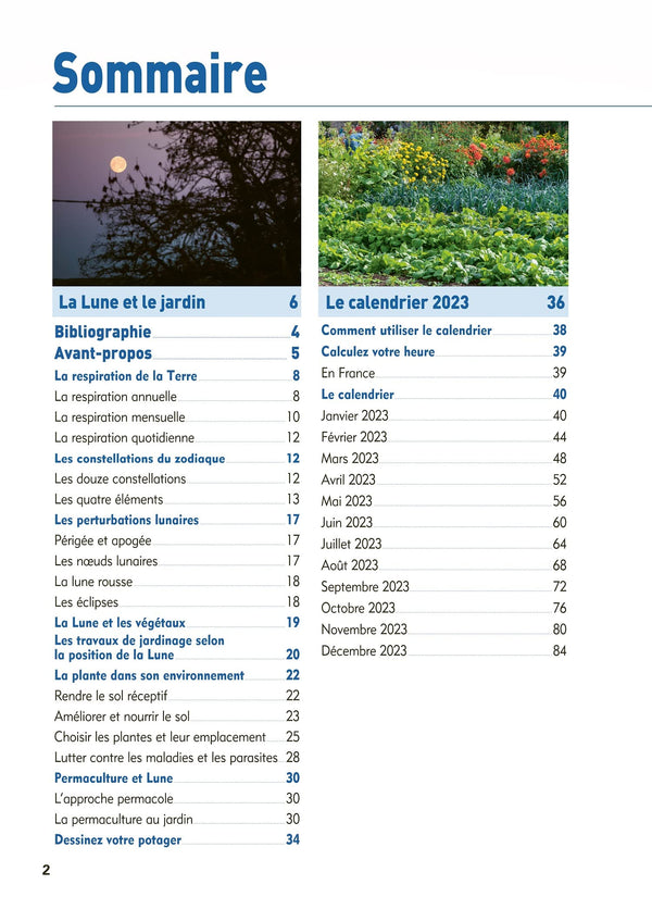 Jardinez avec la Lune 2023