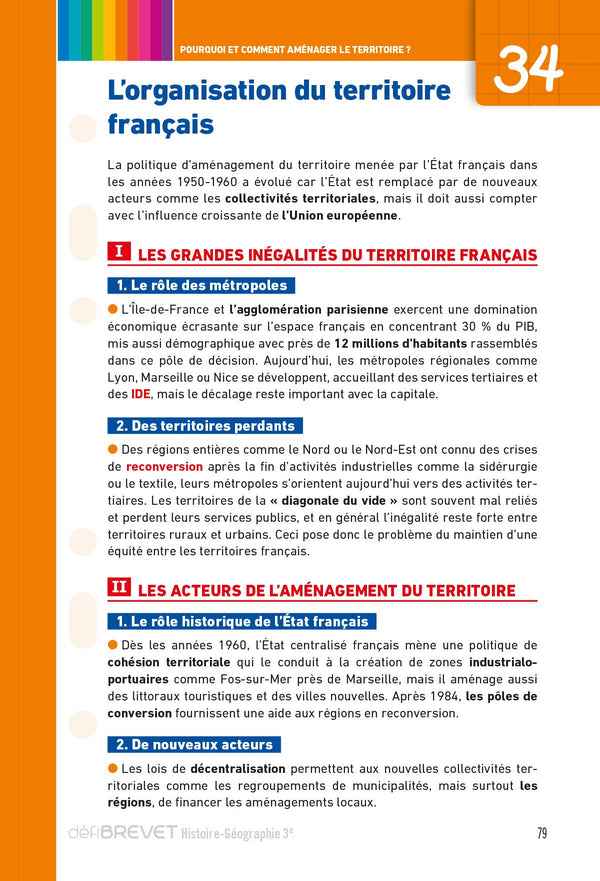 Defibrevet - fiches de révision - histoire géo emc 3e