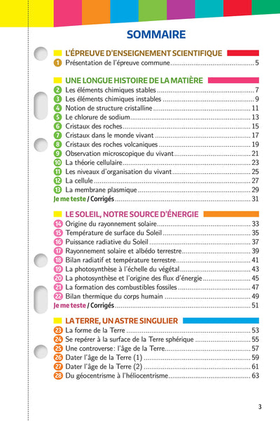 Mes années Bac - Fiches Enseignement scientifique 1re