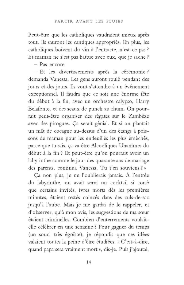 Partir avant les pluies