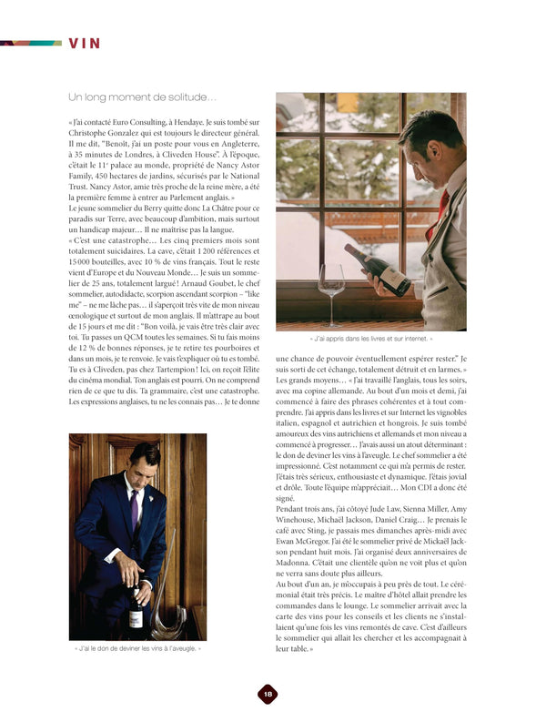 Vin - Les grands sommeliers et leurs coups de coeur