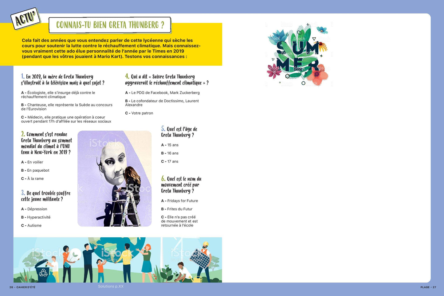 Cahier d'été pour ne pas s'emmerder sur la plage