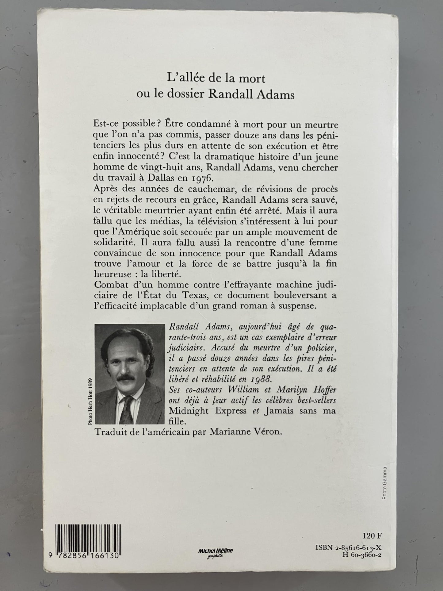 L'Allee De La Mort Ou Le Dossier Randall Adams