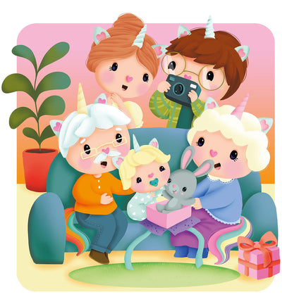 Petite licorne et son doudou