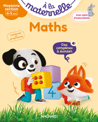 Maths Moyenne section 4-5 ans - A la maternelle: Les premiers apprentissages de la maternelle